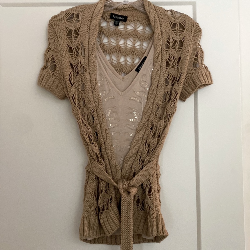 Bebe Sweater and Tank Combo